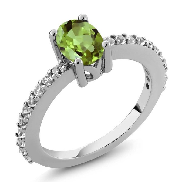 Peridot Created Sapphire Sterling Available