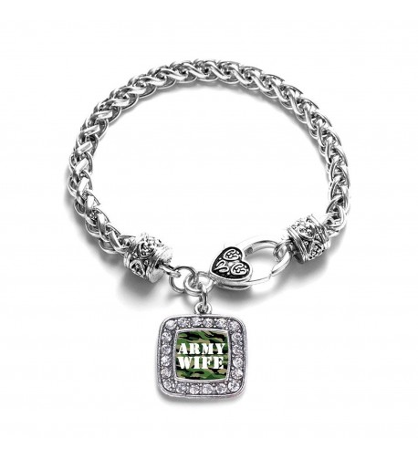 Soldier Classic Silver Crystal Bracelet