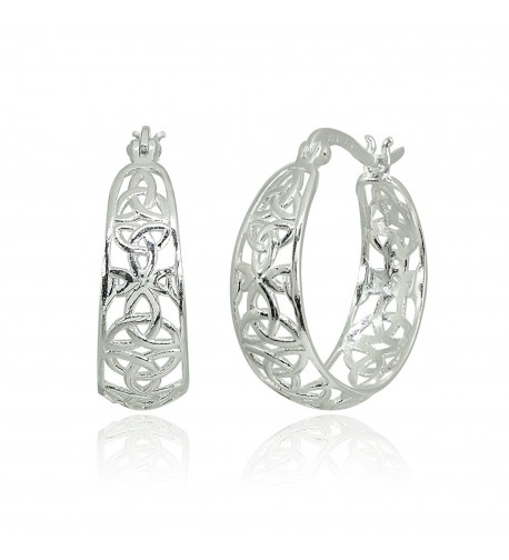 LOVVE Sterling Filigree Polished Click Top