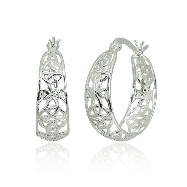 LOVVE Sterling Filigree Polished Click Top LOVVE Sterling Filigree Polished Click Top