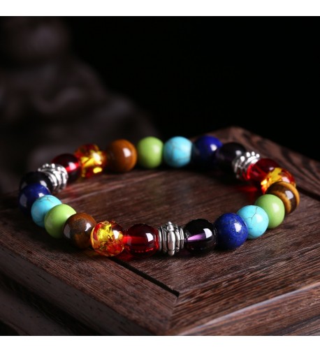 Bracelet Gemstone Diffuser Adjustable Christmas - 7 Chakra Set of 5 ...