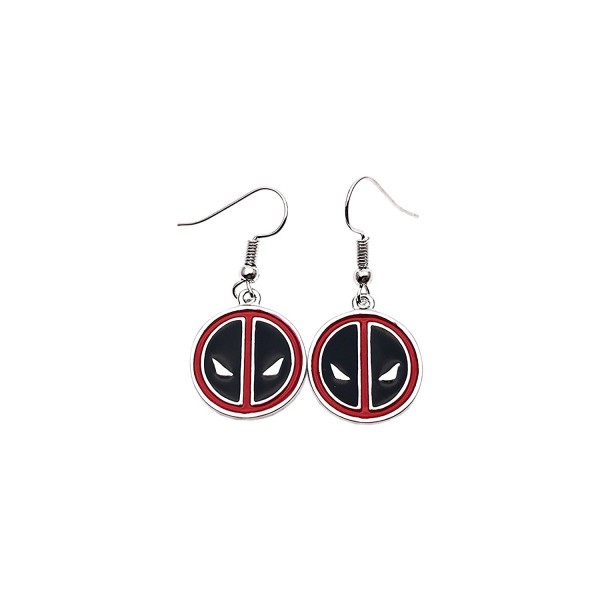 Marvel Comics Silvertone Deadpool Earrings