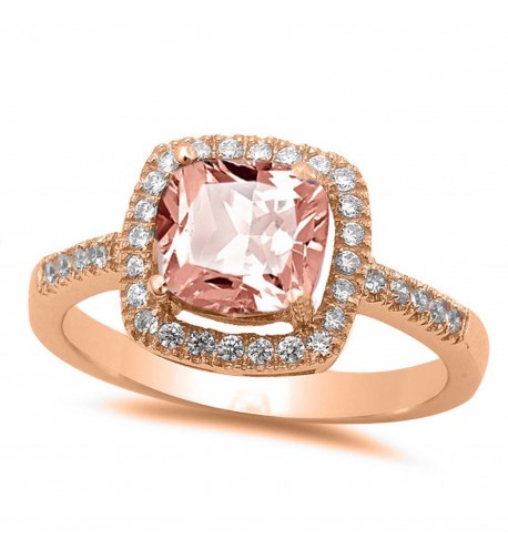 NYC Sterling Princess Simulated Morganite