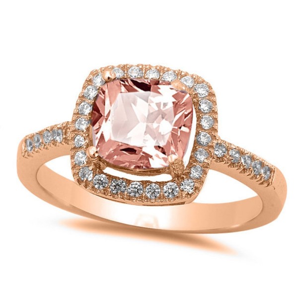 NYC Sterling Princess Simulated Morganite