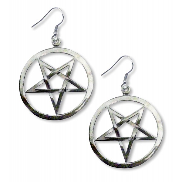 Inverted Pentacle Medieval Renaissance Earrings