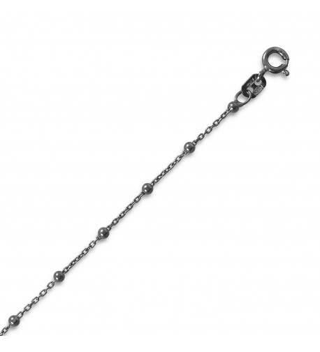 Black Rhodium Plated Sterling Silver