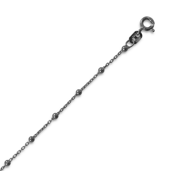 Black Rhodium Plated Sterling Silver