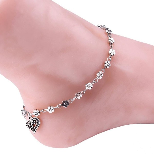 Anklet UPLOTER Silver Bracelet Barefoot