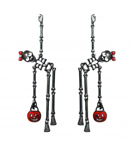 Rosemarie Collections Skeletons Halloween Earrings