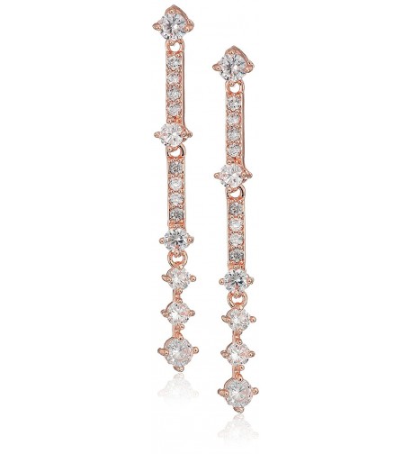 Anne Klein Rose Linear Earrings