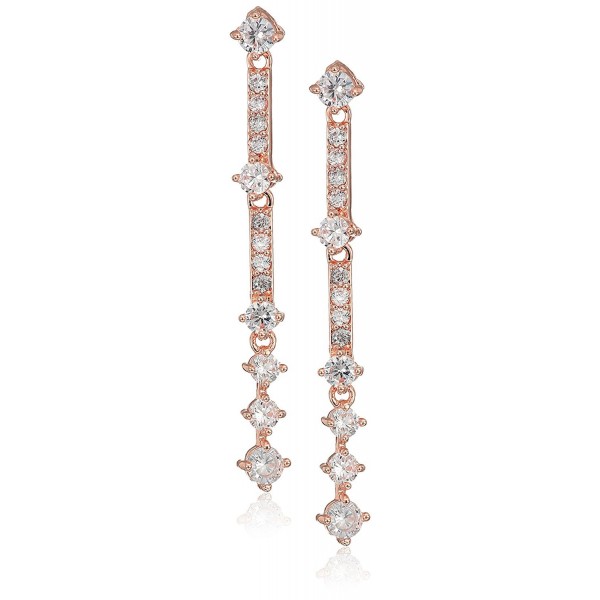 Anne Klein Rose Linear Earrings