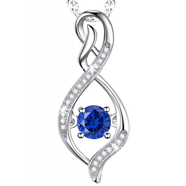 Birthday Sapphire Infinity Birthstone Swarovski