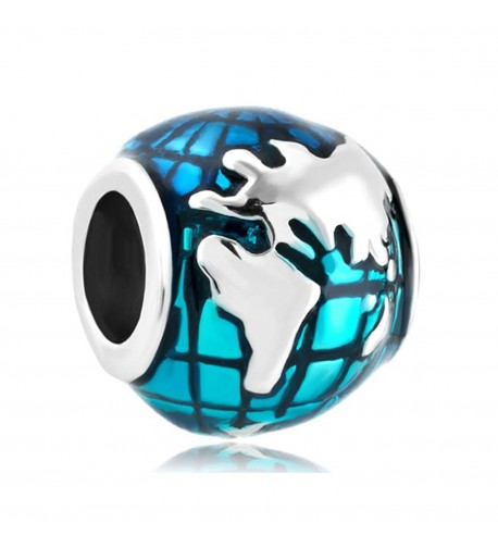 ShinyJewelry Globe Charm Beads Bracelets