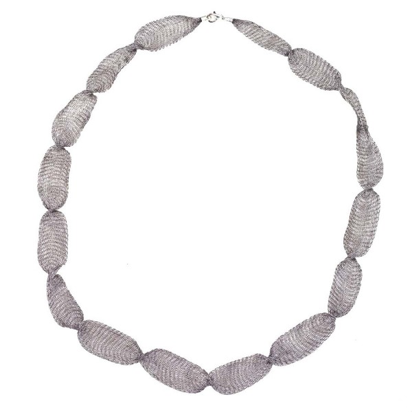 32 Gray Titanium mesh necklace