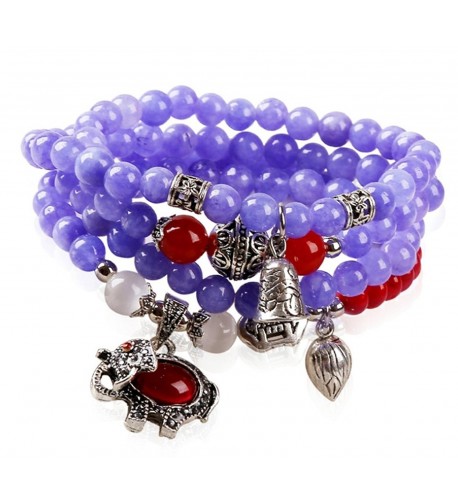 JY Jewelry Purple Elephant Bracelet