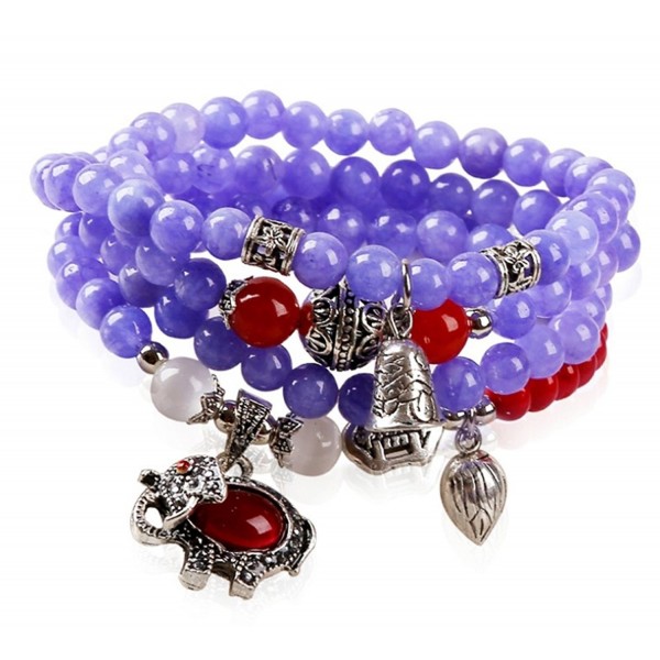 JY Jewelry Purple Elephant Bracelet