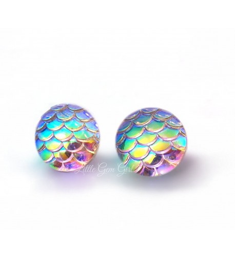 Changing Iridescent Earrings Stainless Titanium