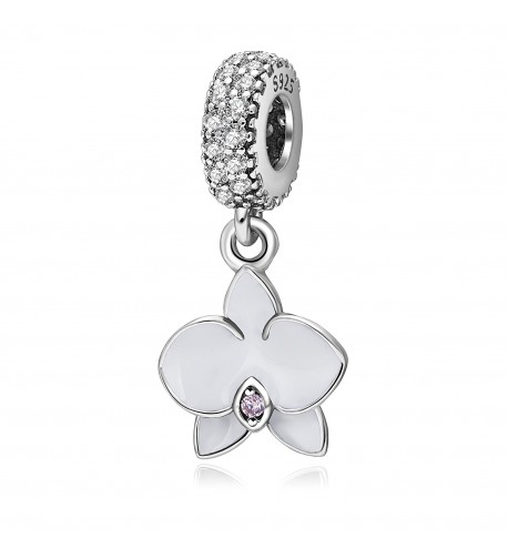 Orchid Sterling Silver Bracelets Dangling