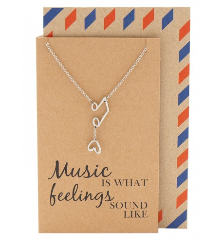 Quan Jewelry Necklace Musical Greeting