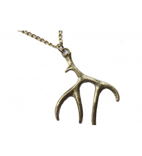 Bronze Antler Necklace Hunting Jewelry