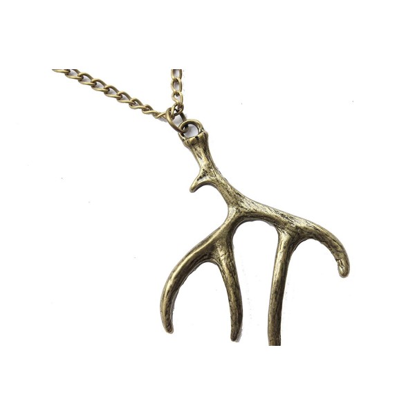 Bronze Antler Necklace Hunting Jewelry