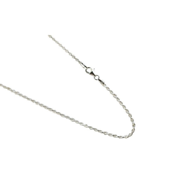 Sterling Silver Diamond Italian Necklace