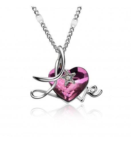 Necklace Swarovski Crystal Adjustable Valentines