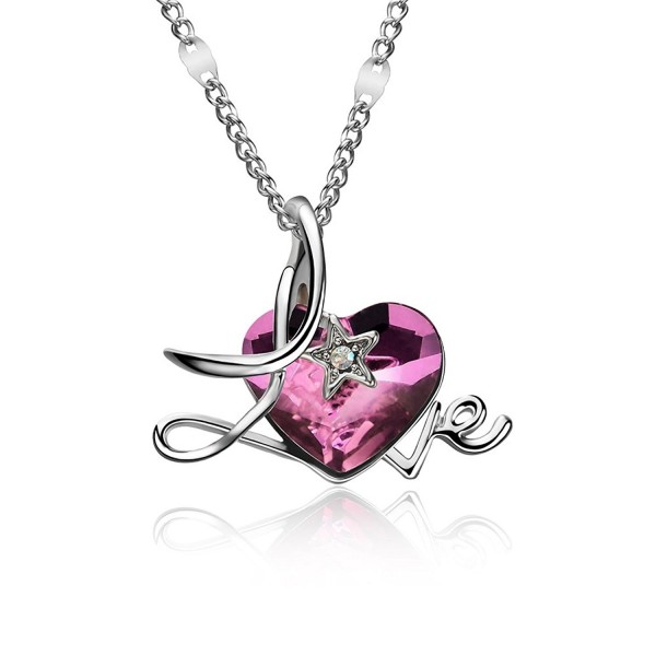 Necklace Swarovski Crystal Adjustable Valentines