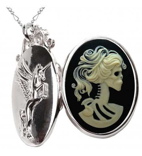 Skeleton Necklace Pendant Pegasus Jewelry