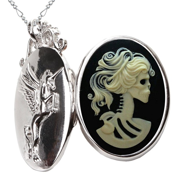 Skeleton Necklace Pendant Pegasus Jewelry