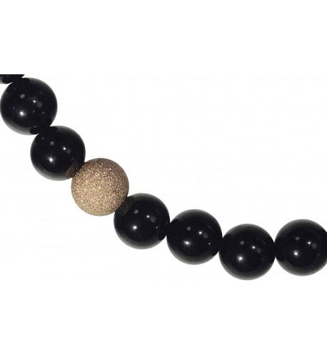 Black Tourmaline Stretch Bracelet Sparkle