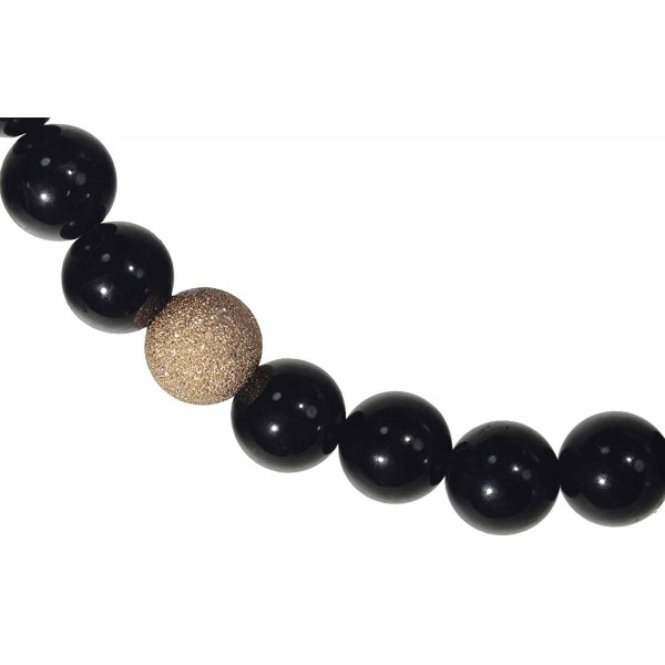 Black Tourmaline Stretch Bracelet Sparkle