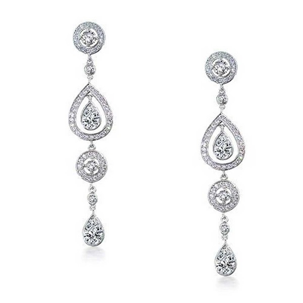 Bling Jewelry Teardrop Chandelier Earrings