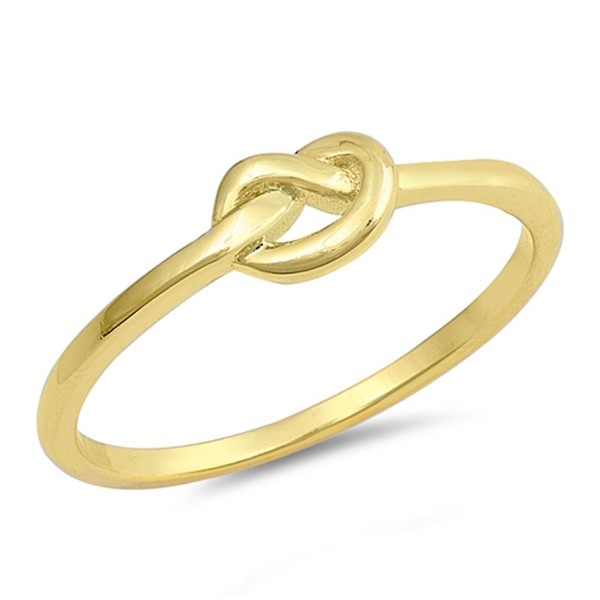 Gold Tone Infinity Promise Sterling Silver