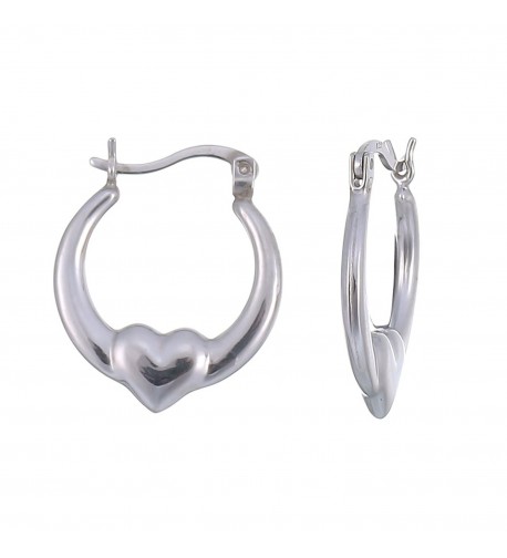 Sterling Silver Heart Shape Earrings
