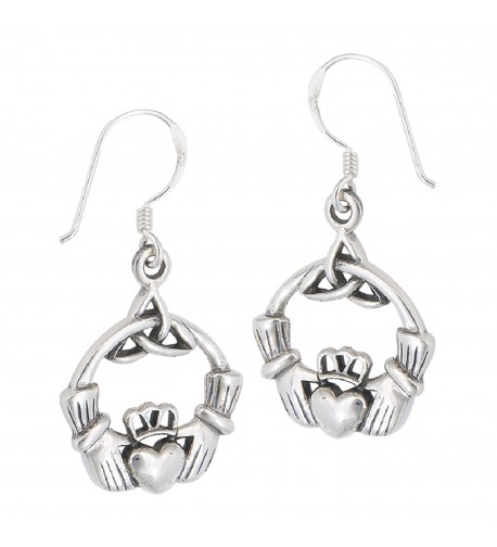 Sterling Friendship Loyalty Claddagh Earrings