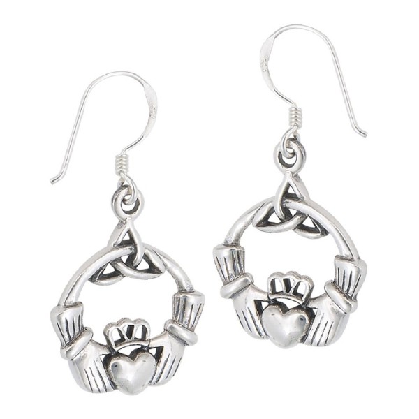 Sterling Friendship Loyalty Claddagh Earrings