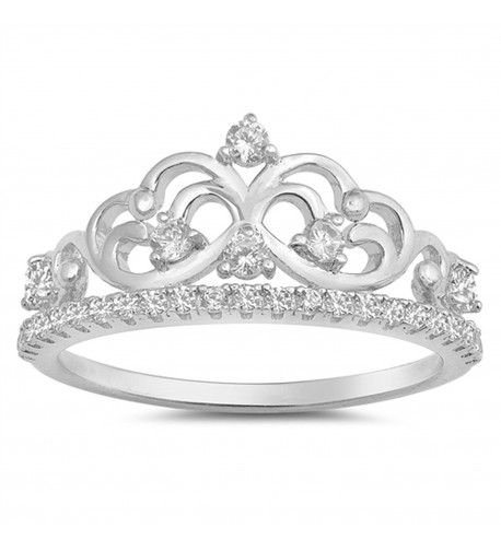 Clear Tiara Filigree Sterling Silver