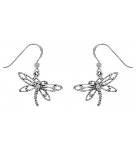 Jewelry Trends Sterling Dragonfly Earrings