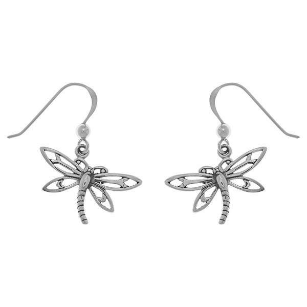 Jewelry Trends Sterling Dragonfly Earrings