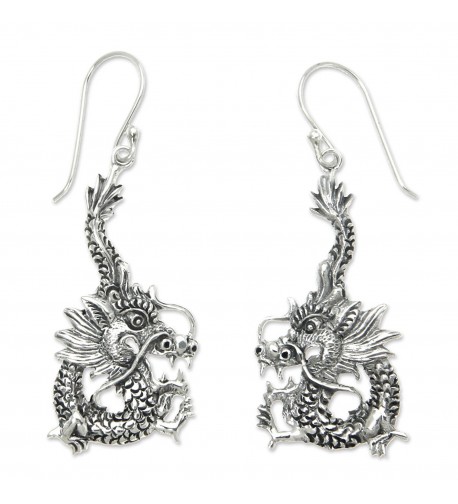 NOVICA Sterling Silver Earrings Splendor