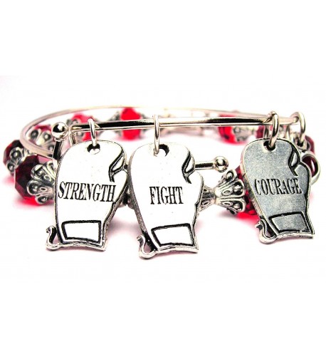 ChubbyChicoCharms Strength Courage Bracelet Adjustable