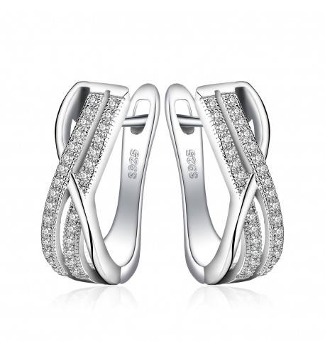 JewelryPalace Infinity Zirconia Anniversary Earrings