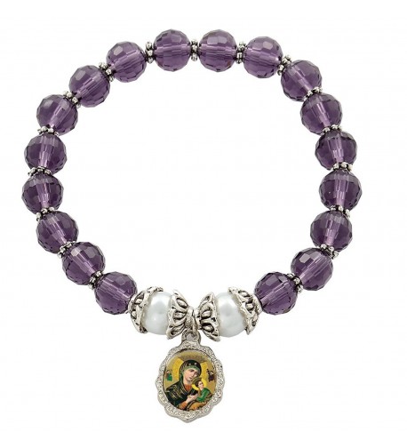 Perpetual Medal Bracelet Amethyst Crystal