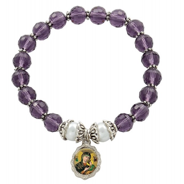 Perpetual Medal Bracelet Amethyst Crystal