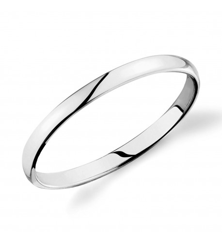 White Plain Wedding Comfort Ring