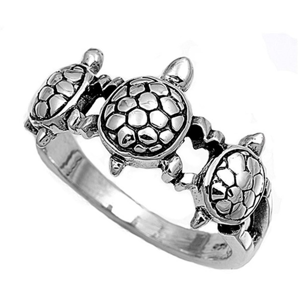 Sterling Silver Womens Turtle Fashion