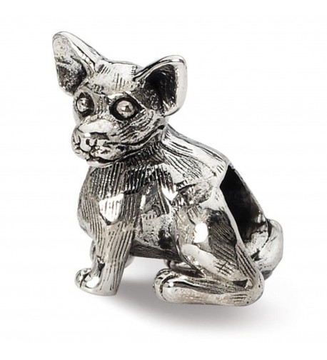 Sterling Silver Reflections Chihuahua Bead
