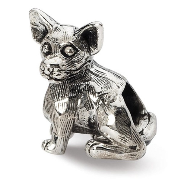 Sterling Silver Reflections Chihuahua Bead