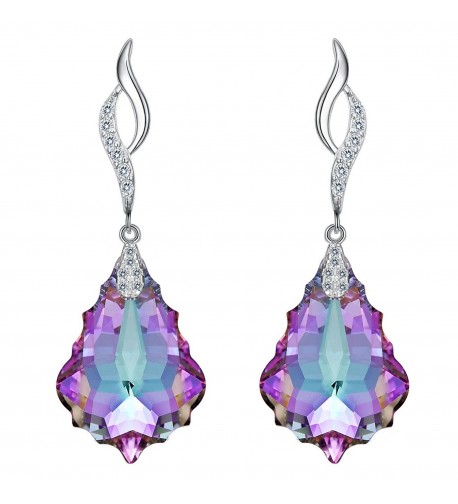 EleQueen Sterling Earrings Swarovski Crystals